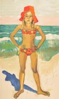 Alice Neel Bather (Olivia with Red Hat) Lithograph, Signed Edition - Sold for $8,320 on 03-04-2023 (Lot 92).jpg